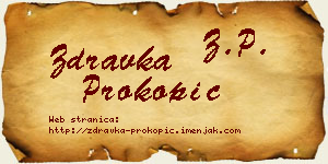 Zdravka Prokopić vizit kartica